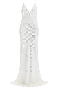 Alessandra Rich long cady slip dress with maxi