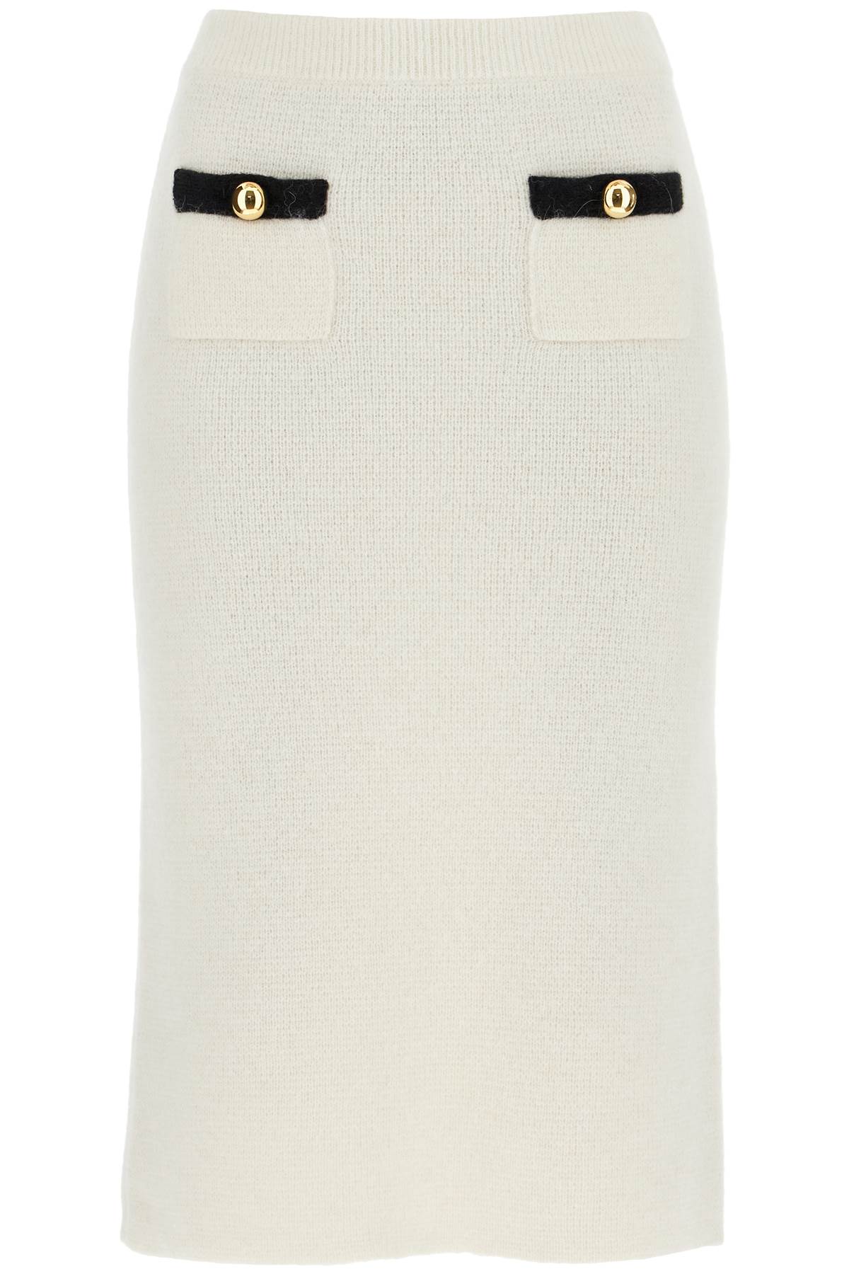 Alessandra Rich 'alpaca midi skirt