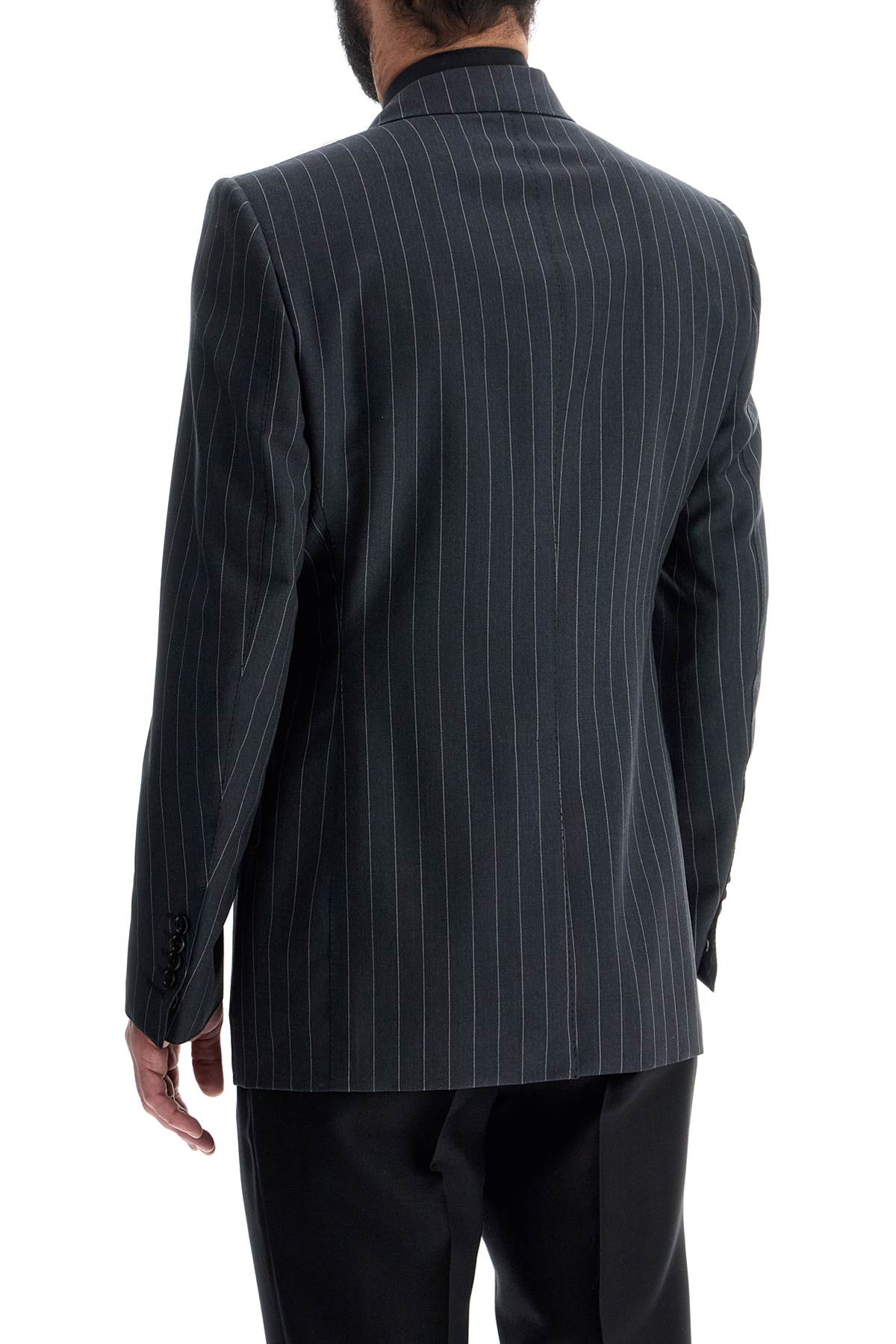 Tom Ford slim fit single-breasted jacket dark grey virgin wool