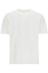 Y-3 white cotton t-shirt with "uniform of the streets" print