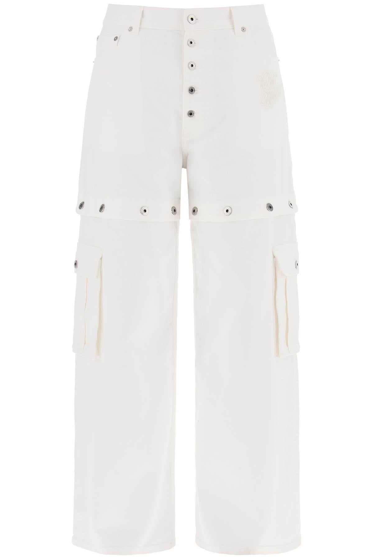 Off White Off-White "90's logo convertible baggy jeans
