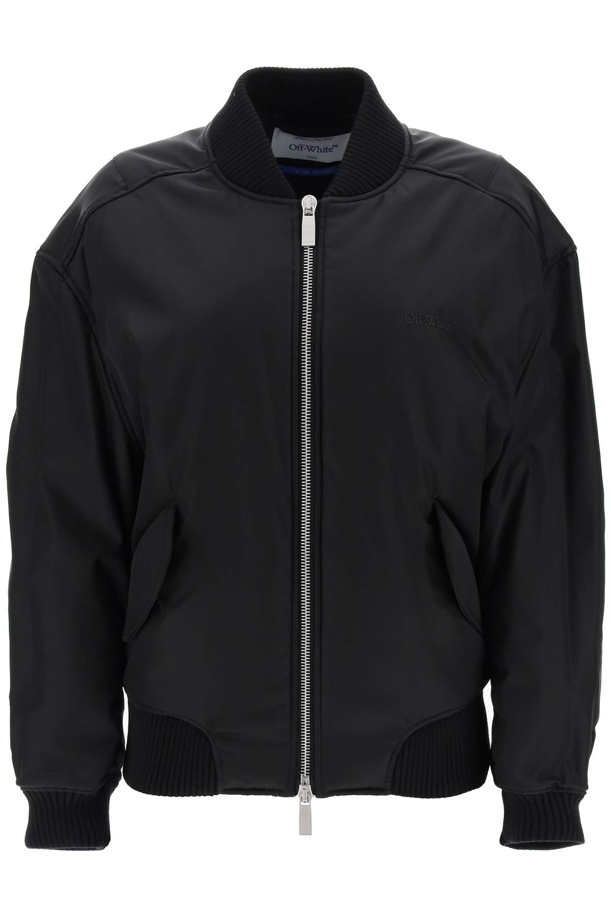 Off White Off-White nylon twill bomber jacket