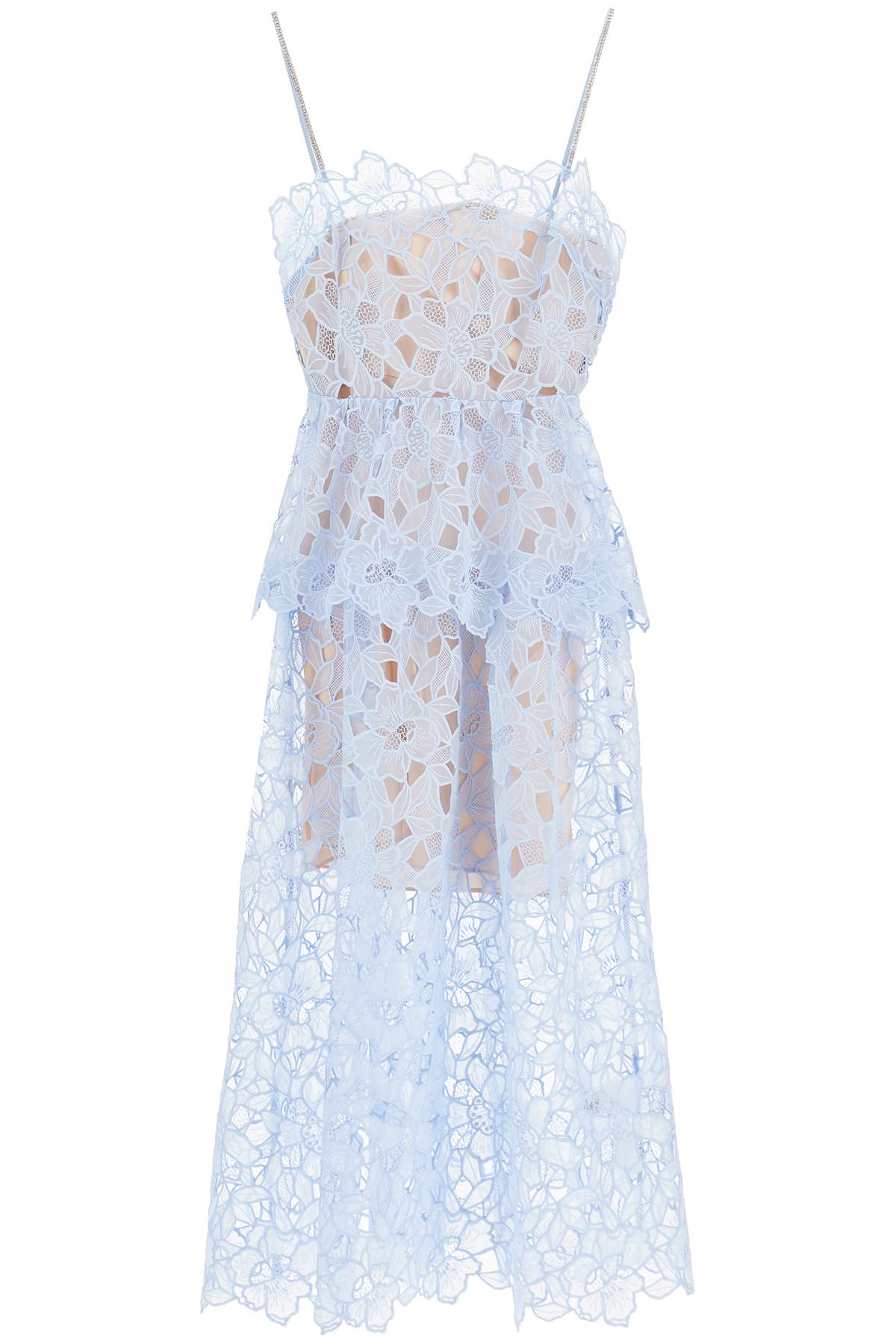 Self-Portrait Self Portrait midi organza dress in