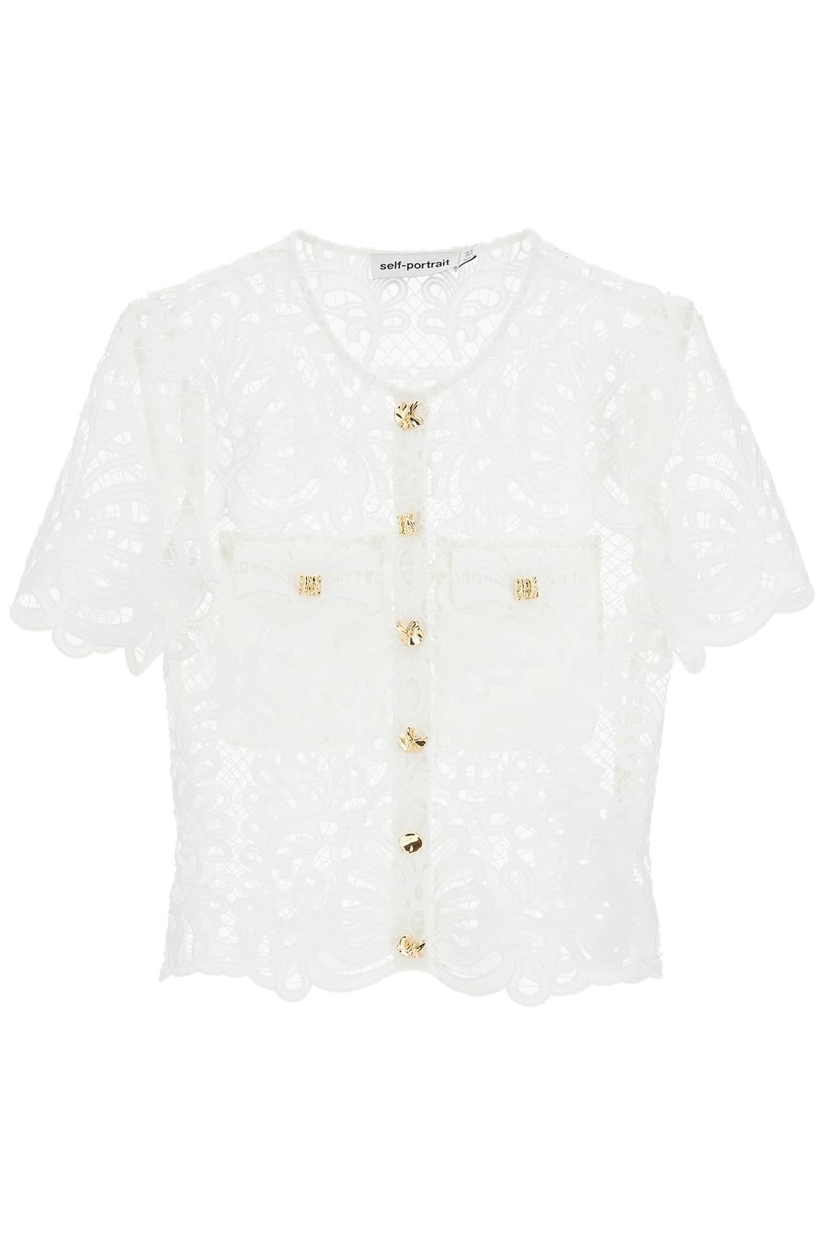 Self-Portrait Self Portrait "guipure lace high neck