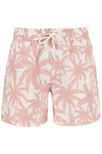 Palm Angels beach print palm tree bermuda