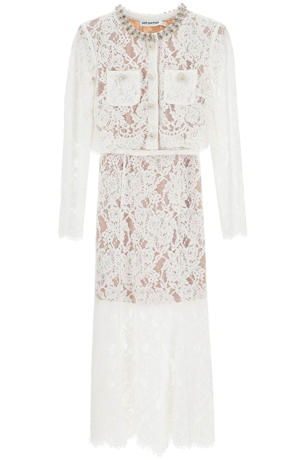 Self-Portrait Self Portrait midi lace dress in seven
