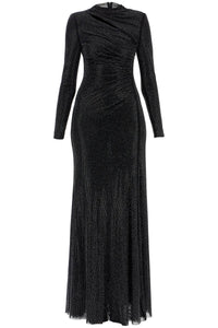 Self-Portrait Self Portrait long mesh dress with rhinestones